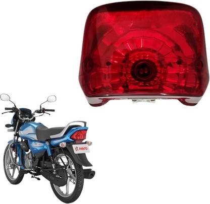 Apsmotiv Back light Tail Light Assembly Hero Honda CD Deluxe W/O BULB break light Red Tail Light Motorbike Halogen for Hero, Honda (12 V, 5 W)