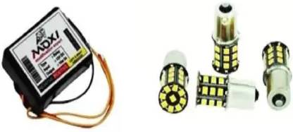 DheVan 16 Patterns Hazard Flasher/Blinker with 360° LED bulb Module for Bike Indicators Indicator Light Motorbike LED for Aprilia, BMW, Bajaj, Yamaha, Royal Enfield, Hero, Honda, TVS, Hyosung, Suzuki, Ducati, Yezdi (12 V, 12 W)