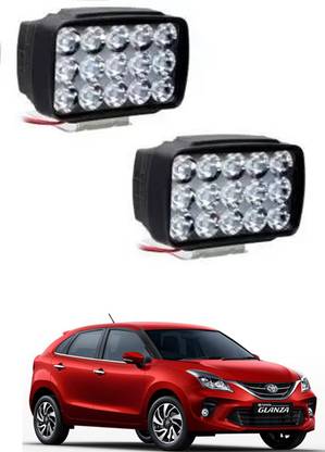 Etradezone Car 15 Led Light For Glanza Fog Lamp Car LED for Toyota (12 V, 24 W)