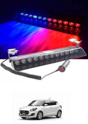 FKOK Police Hazard Warning Light For Swift Dash Light Car LED for Maruti Suzuki (12 V, 72 W)