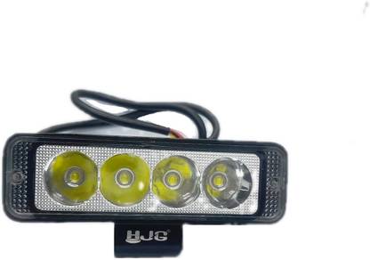 Wangsales 4 Led HJG High Beam Flashing Beam Fog Bar Lights Dc (12-80V) Back Up Lamp Motorbike, Car, Truck, Van LED for Royal Enfield, Bajaj, Suzuki, Honda, Hero, Suzuki, Triumph, KTM (12 V, 15 W)