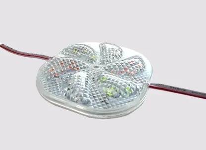 AP LED LAMP 12V Round LED Vehicle Marker Light –6-LED Flower Design Indicator/Position Light Fog Lamp Car LED (12 V, 24 W)