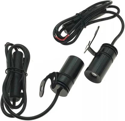 SHOP4U Waterproof Angel Wings Neon Bike Lighting Projector White Color Wings Reflection Side Marker Motorbike LED (12 V, 15 W)