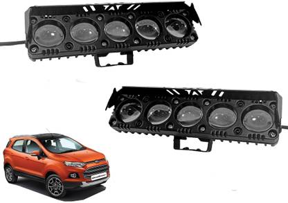 AUTO PEARL 5Projector lens LED Dual Color White and Yellow High Beam Foglight J031 Fog Lamp Car LED for Ford (12 V, 30 W)