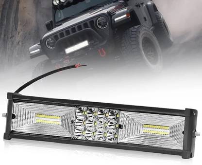CARZEX SUPER high Beam 6000k Brightness High Power lED Off-Roading (60 LED 11 inch) Headlight Car LED (12 V, 35 W)