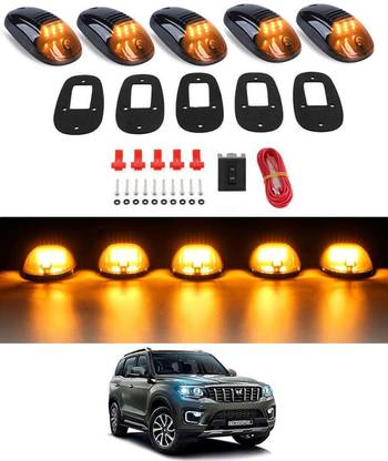 AYW Amber/12V Car Roof 5Pcs Mouse Light Suitable For SUV,Jeep,Car,Hummers,Truck-200 Fog Lamp Car, Truck, Van LED for Mahindra (12 V, 55 W)