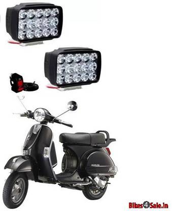 DeepShakshi AUTOMOTIVE Bike/Scooty 15 Led Fog Light/Head Light/With Switch For Star Euro 150 Fog Lamp Motorbike LED for LML (12 V, 24 W)
