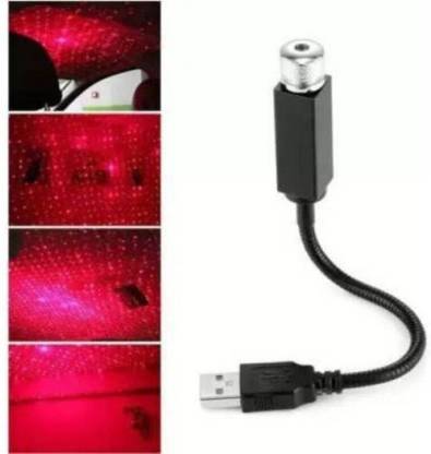 TOOLART -XV69-CAR FANCY STAR LASER LIGHT FOR UNIVERSAL CARS(Red)(RED) Interior Light Car, Motorbike LED (12 V, 55 W)