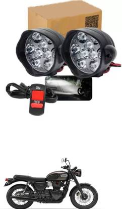 DeepShakshi AUTOMOTIVE Bike Light/Fog Light 9 Led With Switch For Triumph Bonneville T100 Fog Lamp Motorbike LED for Triumph (12 V, 24 W)