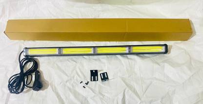 Auto MT 4COB WHITE Traffic Advisor Strobe Light Bar Light Bar Led Flasher 24" 12V 40w Back Up Lamp Car, Van, Truck, Motorbike LED (12 V, 24 W)
