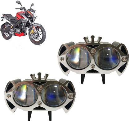 AUTO PEARL 2-Lens DevilEye Dual Color Crown Emitting Diode Led for Pulsar 180 NSBS6 Fog Lamp Motorbike LED for Bajaj (12 V, 12 W)