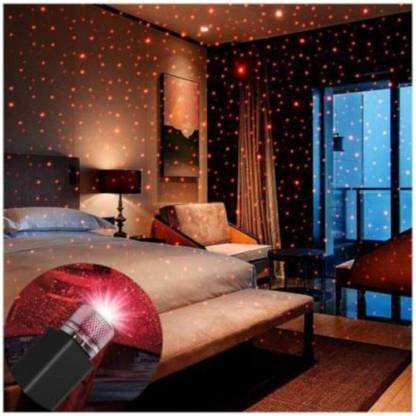TOOLART -WU-CN262-USB CAR STAR LIGHT( PACK OF 1) Vehicle light bulb(RED) Car Fancy Lights