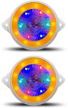 Autonationasia Universal Chakr DRL LED Indicator Light (2pc) 12V for Truck Buses Indicator Light Truck LED (12 V, 65 W)
