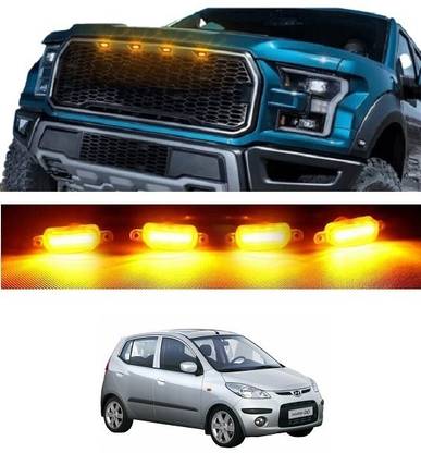 Trigcars Hyundai i10 Old Car Radiator Grill LED Light Set of 4 Dash Light Car LED for Hyundai (12 V, 40 W)
