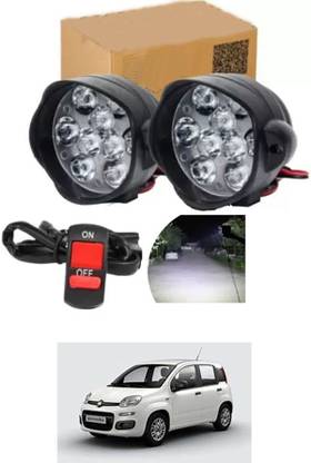 DeepShakshi AUTOMOTIVE Car 9 Led Light/Fog Light For Fiat Panda Fog Lamp Car LED for Fiat (12 V, 24 W)