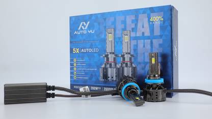 AUTO YU Led Headlight Bulb 260W Automotive Grade | 26000Lm 6000k (H4, H19) ( 1 Pair) Headlight Car LED (12 V, 260 W)