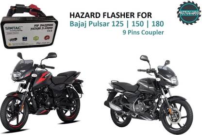 MOTOLURGY - SIMTAC HAZARD FLASHER FOR BAJAJ PULSAR ( WITHOUT INDICATOR SENSOR ) - PLUG N PLAY Blinker Indicator Light Motorbike LED for Bajaj (12 V, 10 W)