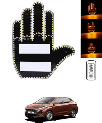 AYW Hand LED Gesture Light with Remote Funny Car Accessory Car Back Window Sign-24 Car Fancy Lights