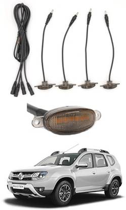 MATIES 4 LED Front Grill Led Lights Amber Lights DRL For Duster-Renault-2012 Parking Light Car, Van LED for Renault (12 V, 12 W)