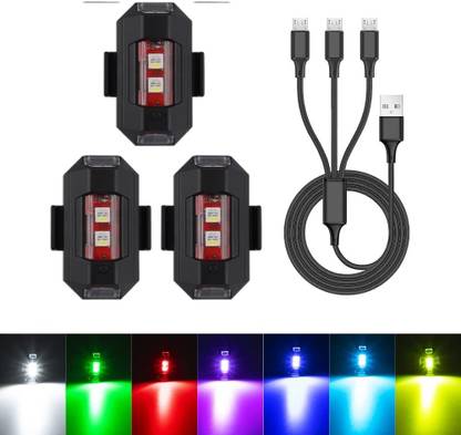 ASTOUND LED Strobe Drone Lights,7 Colors Drone Anti-Collision Lights-a136 Indicator Light Car, Motorbike, Truck, Van LED (3.7 V, 15 W)