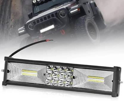 FABTEC 15000 Lumens 11 inch 60 led New* Premium Quaility WaterProof 60 LED 6000K Brightness Light universal for cars Head light High Beem Light. Fog Lamp Car LED (12 V, 35 W)