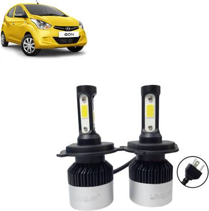 AutoPowerz EON Headlight Bulbs with H-4 Fitting COB Chips 6500K White Headlight Car LED for Hyundai (24 V, 80 W)