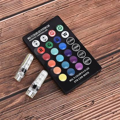 AutoPowerz Multicolor Remote Control Parking Bulb Parking Light Car, Motorbike, Truck LED (9 V, 5 W)