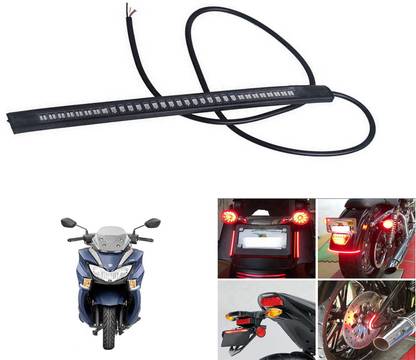 ROYAL AUTO MART Waterproof Brake, Indicator, Tail Strip DRL Multi Functions LED Light-400 Tail Light Motorbike LED for Suzuki (12 V, 18 W)