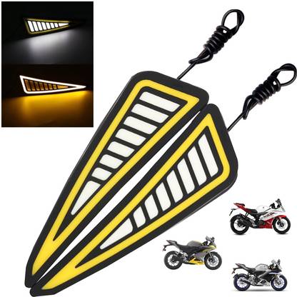 OBEROI'S TRADERS R15 V2/ V3/ V4 & M Strip DRL Light / Flip Chip COB LED Running Indicator Brake Light Motorbike LED for Yamaha (12 V, 12 W)