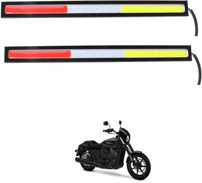 LOVMOTO Universal 17cm LED Underglow Light Strip Strobe Flash Daytime Runing Light g155 Indicator Light Car, Motorbike LED for TVS (12 V, 5 W)