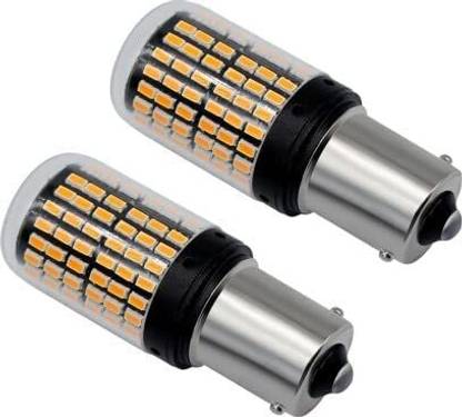 TRP Traders 1156 BA15S 180 Degree PY21W Led Turn Signal Bulb,144SMD (Pack of 2) Amber/Yellow Indicator Light Motorbike, Car LED (12 V, 21 W)
