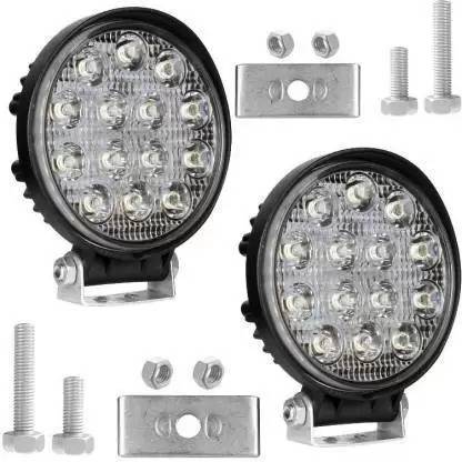 aqrin 14led LED Fog Light round for Universal bike and card Fog Lamp Motorbike, Car LED (12 V, 42 W)