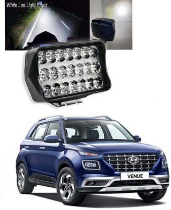 silvr star 21 Led White Fog Light Original For Hyundai Venue Car (1 Pcs) Headlight Car, Motorbike LED for Hyundai (12 V, 15 W)