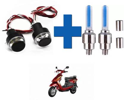 E-Shoppe Bike Handle Light And Flashing Magic Tyre Wheel Light For Yo Spark Indicator Light Motorbike LED (12 V, 24 W)