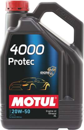 MOTUL 4000 Protec 20W-50 (3L) API SL Mineral Engine Oil Mineral Engine Oil