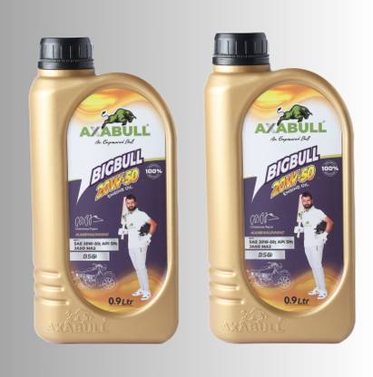 axabull 20W50 BIGBULL GENUINE ENGINE OIL 1.8 LTR AXABULL BIGBULL 20W50 GENUINE ENGINE OIL 1 .8 LTR Synthetic Blend Engine Oil