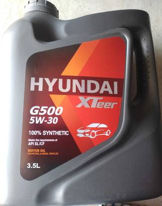 Xteer Hyundai G500 5W-30 100% Synthetic Engine Oil for Car Full-Synthetic Engine Oil