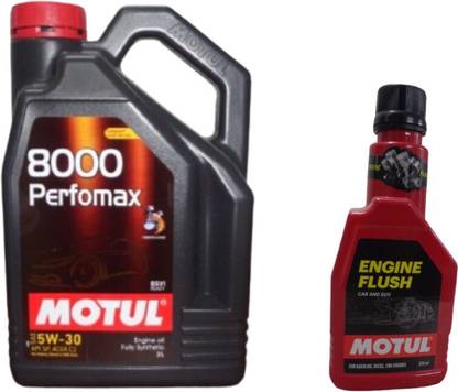 MOTUL 8000 PERFOMAX 5W30(3lit)+Engine flush(250ml)Combo - Full-Synthetic Engine Oil