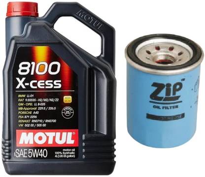 MOTUL 8100 XCESS 5W40 ENGINE OIL & OIL FILTER FOR CIVIC DIESEL Full-Synthetic Engine Oil