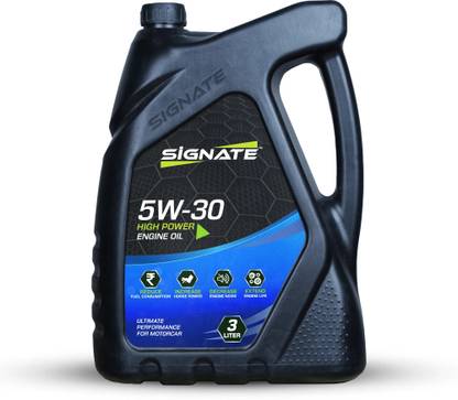 Signate 5W30 API SN Plus Fully Synthetic Engine Oil for Petrol, Diesel & CNG Cars High Performance Engine Oil