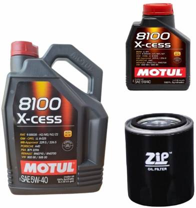 MOTUL 8100 XCESS 5W40 ENGINE OIL & OIL FILTER FOR BOLERO Full-Synthetic Engine Oil