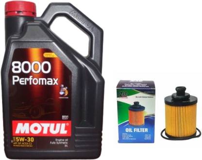MOTUL 8000 Perfomax 5W-30 & Oil Filter Combo for Maruti Swift Dzire (DIESEL) - Full-Synthetic Engine Oil