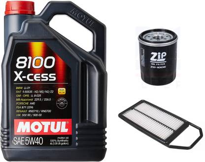 MOTUL 8100 XCESS-5W-40, Oil & Air Filter Combo for Maruti Swift Dzire (PETROL) Full-Synthetic Engine Oil