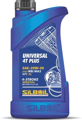 SILBOIL UNIVERSAL 4T-PLUS 20W-40 (API: SL) ( JASO: MB/MA-2) High Performance Mineral Engine Oil