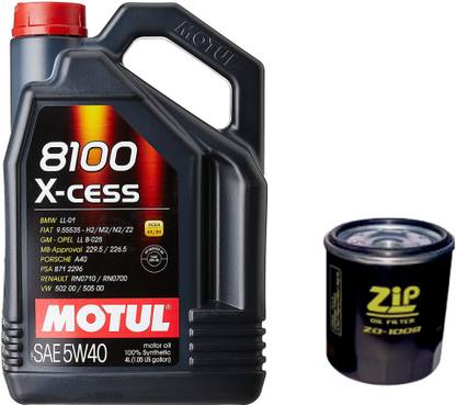 MOTUL 8100 XCESS-5W-40 & Oil Filter Combo for Maruti ERTIGA (PETROL) Full-Synthetic Engine Oil