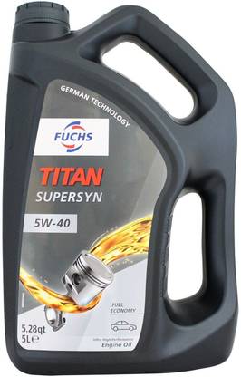 Fuchs FuchsTitanSyn5W40 FUCHS TITAN SYN 5W-40, 4 Ltrs Pack Full-Synthetic Engine Oil