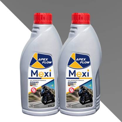 Mexi Apex Flow 1LTR (Pack of 2) 20W40 SL Multi-Grade Engine Oil