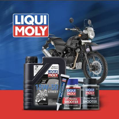 CR Decals Designs RE Himalayan Liqui Moly Engine Oil Performance Pack Royal Enfield Himalayan Engine oil Performance Pack Synthetic Blend Engine Oil