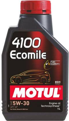 MOTUL 4100 Ecomile SAE 5W-30 Synthetic Blend Engine Oil
