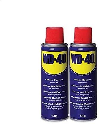 WD40 (170 gm ) Multipurpose Car care Spray, Bike Chain Cleaner & Chain Lube Spray Removes Sticky Residue, Descaling, Multipurpose Protectant & Cleaning Agent Coolant